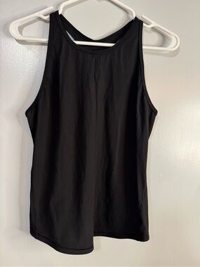 Lululemon Athletica Black Ribbed Racerback Muscle Tank Size 2